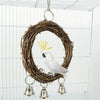 Rattan Pet Bird Parrot Swing Cage Toy