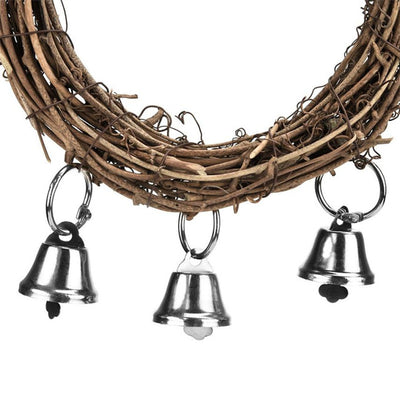 Rattan Pet Bird Parrot Swing Cage Toy