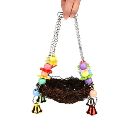 Color Jeweled Bird Nest Hammock Swing