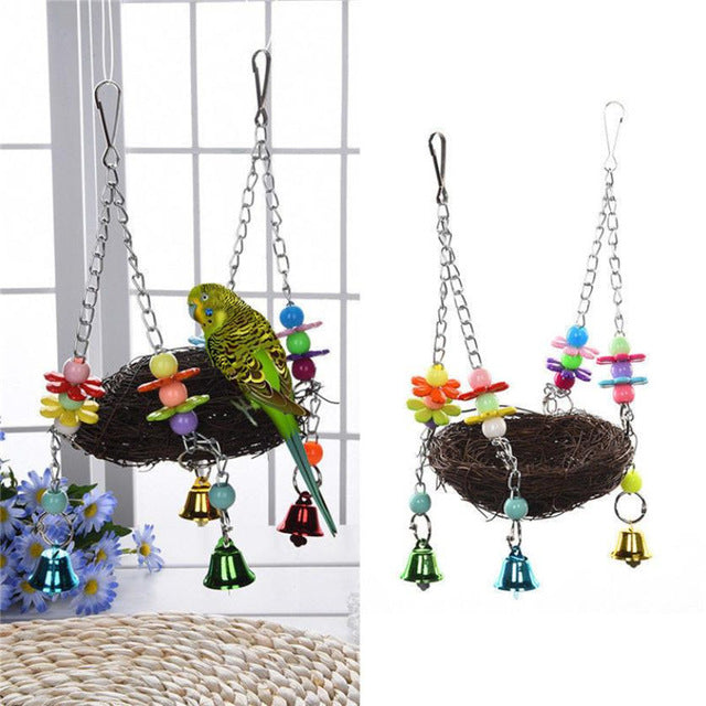 Color Jeweled Bird Nest Hammock Swing