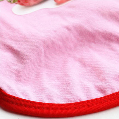 Lovely Pink Strawberry Pet Dog Vest Shirt