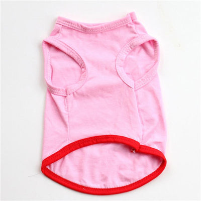 Lovely Pink Strawberry Pet Dog Vest Shirt