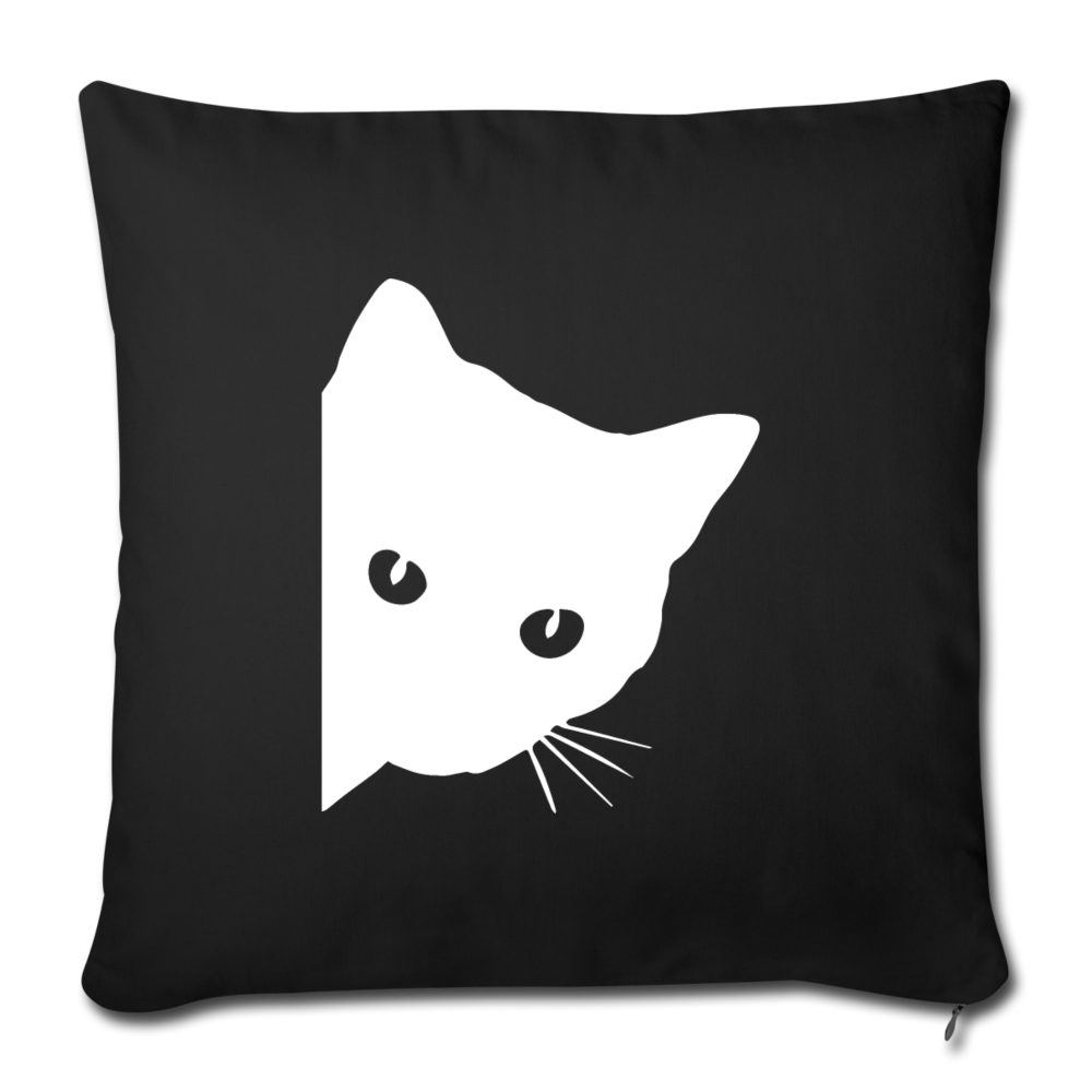 Womens Cute Spy Cat Cat Lover Ladies Throw Pillow Cover 17.5” x 17.5”