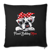 French Bulldog Mom Throw Pillow Cover 17.5” x 17.5”