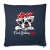 French Bulldog Mom Throw Pillow Cover 17.5” x 17.5”