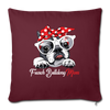 French Bulldog Mom Throw Pillow Cover 17.5” x 17.5”